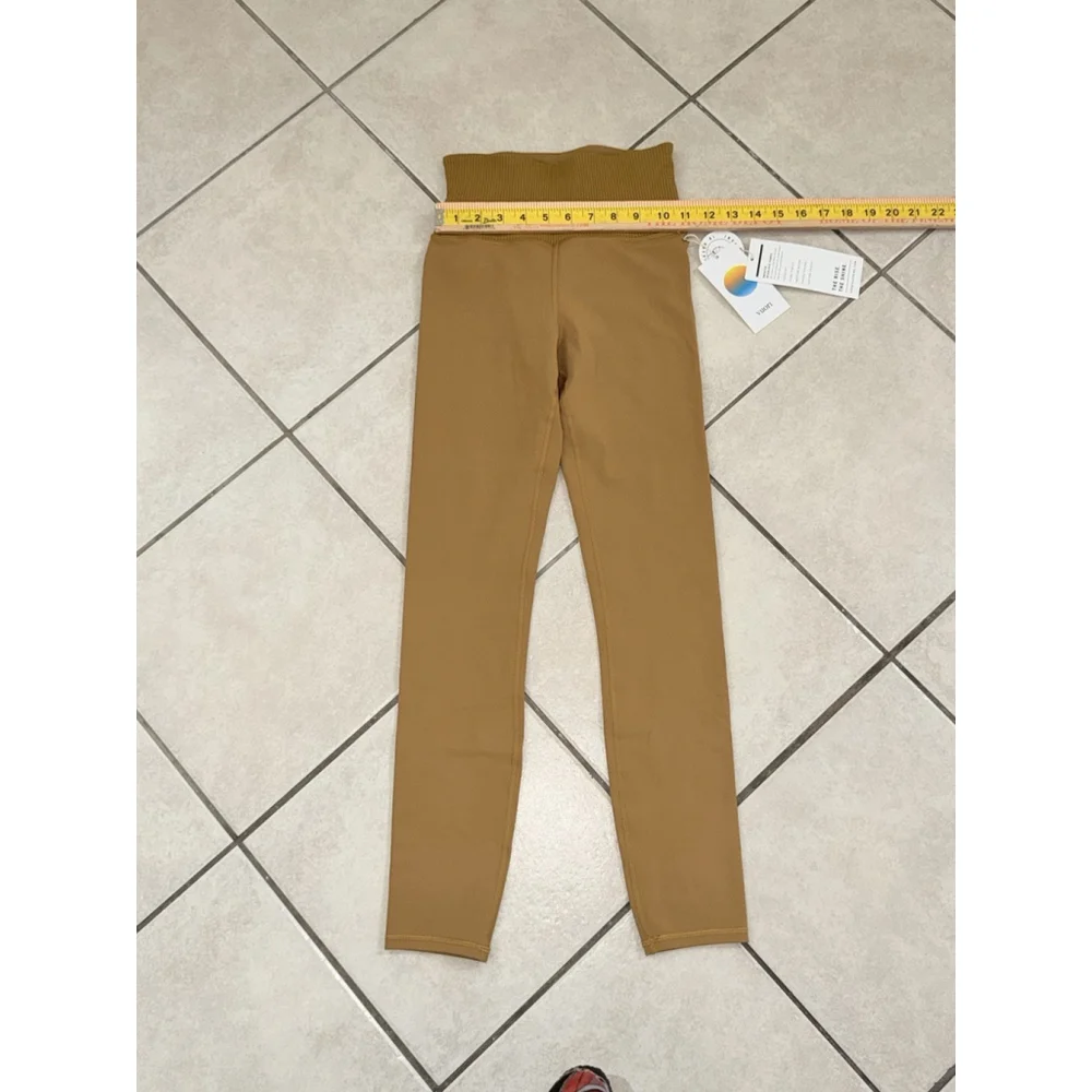 VUORI RIB STUDIO LEGGING 25”DARK GOLDEN COLOR SIZE XS NWT